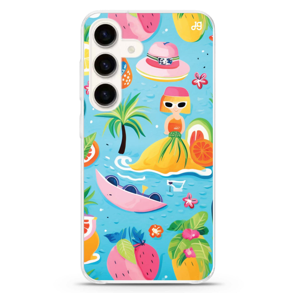 Playful Adventures Samsung Galaxy S26/S25/S24 水晶透明保護殼正面展示