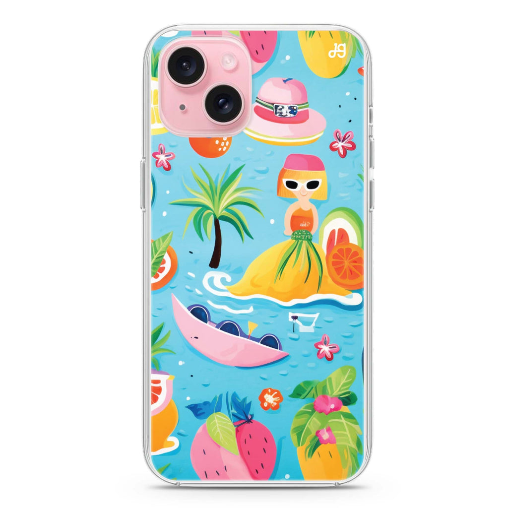 Playful Adventures iPhone 15 Plus Magsafe 兼容水晶透明保護殼