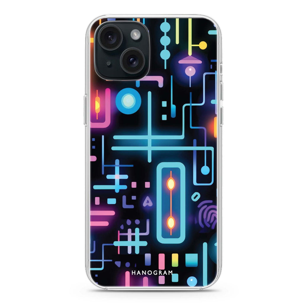 Radiant Neon iPhone 15 Magsafe 兼容水晶透明保護殼