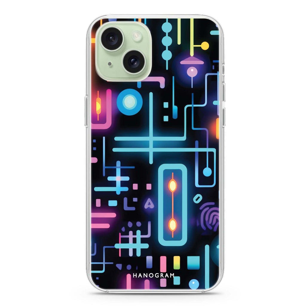 Radiant Neon iPhone 15 plus 水晶透明保護殼