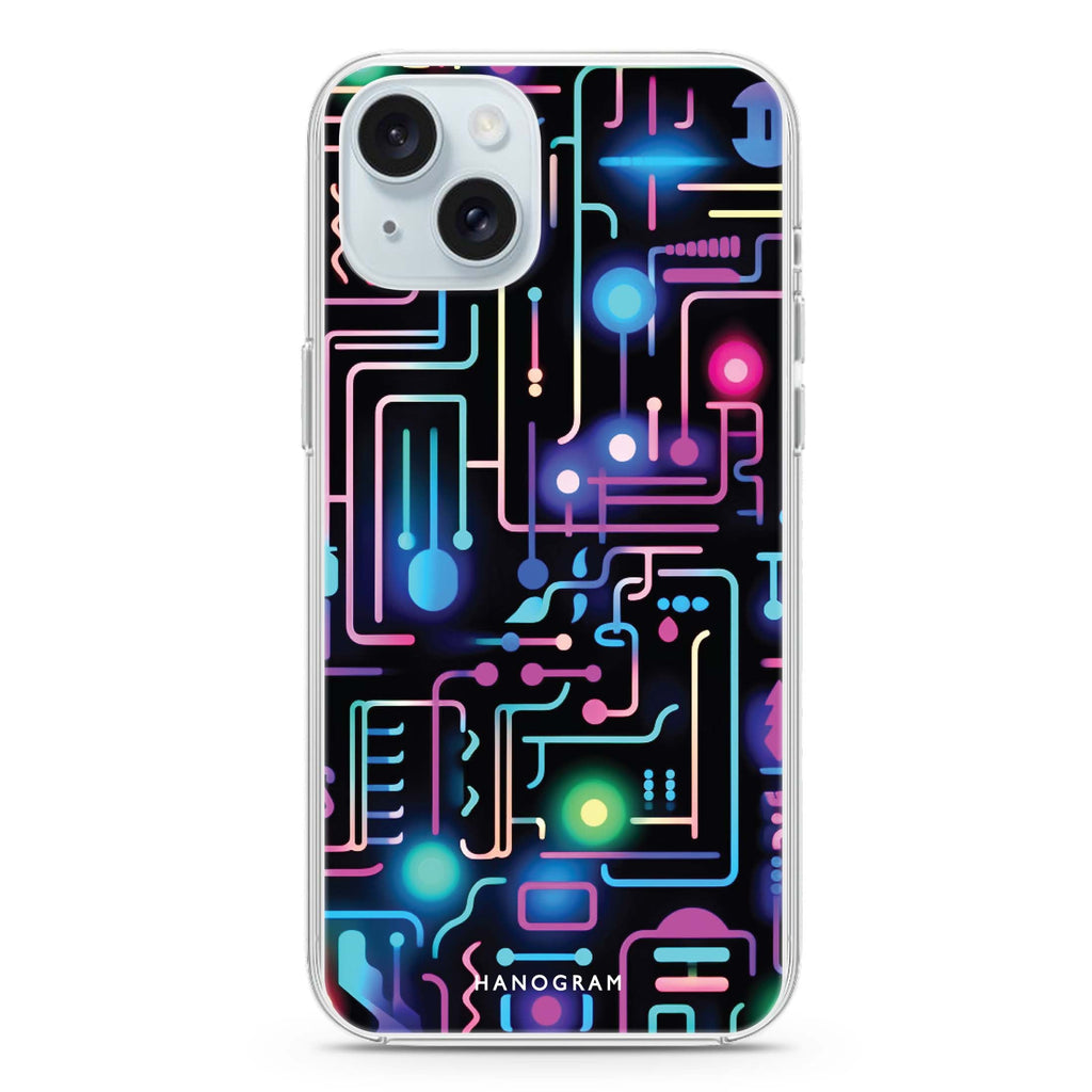 Glow Spectrum iPhone 15 plus 水晶透明保護殼