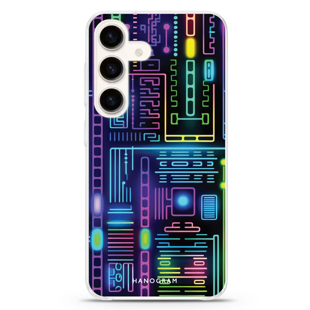 Neon Nova Samsung Galaxy S26/S25/S24 水晶透明保護殼正面展示