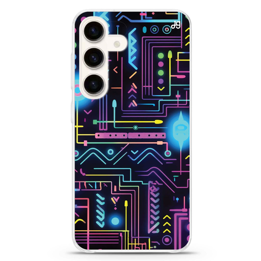 Luminous Luxe Samsung Galaxy S26/S25/S24 水晶透明保護殼正面展示