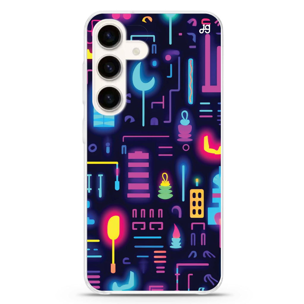 Radiant Pulse Samsung Galaxy S26/S25/S24 水晶透明保護殼正面展示