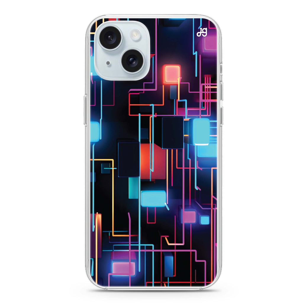 Neon Fusion iPhone 15 Magsafe 兼容水晶透明保護殼