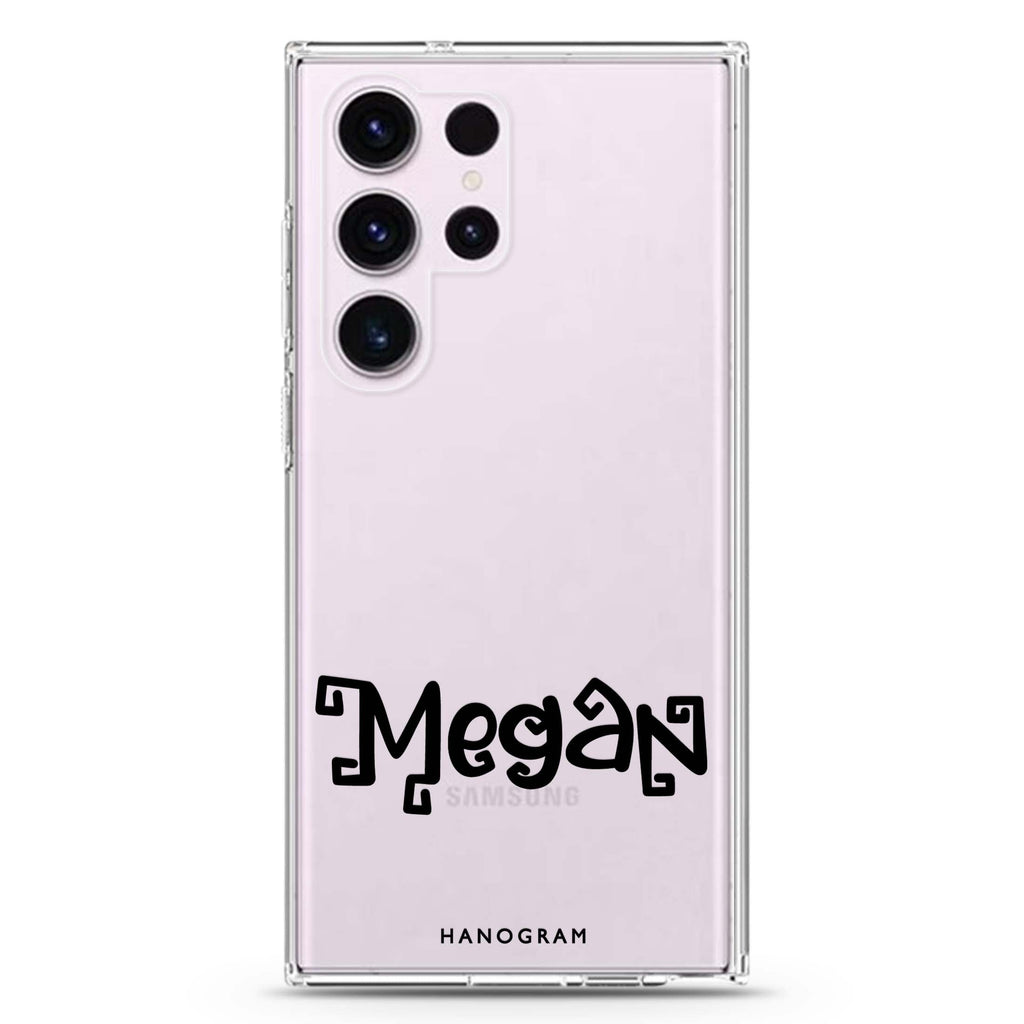Boo-tiful Name Samsung Galaxy Ultra 可加名字透明保護殼，適用 S26/S25/S24/S23 Ultra，圖1