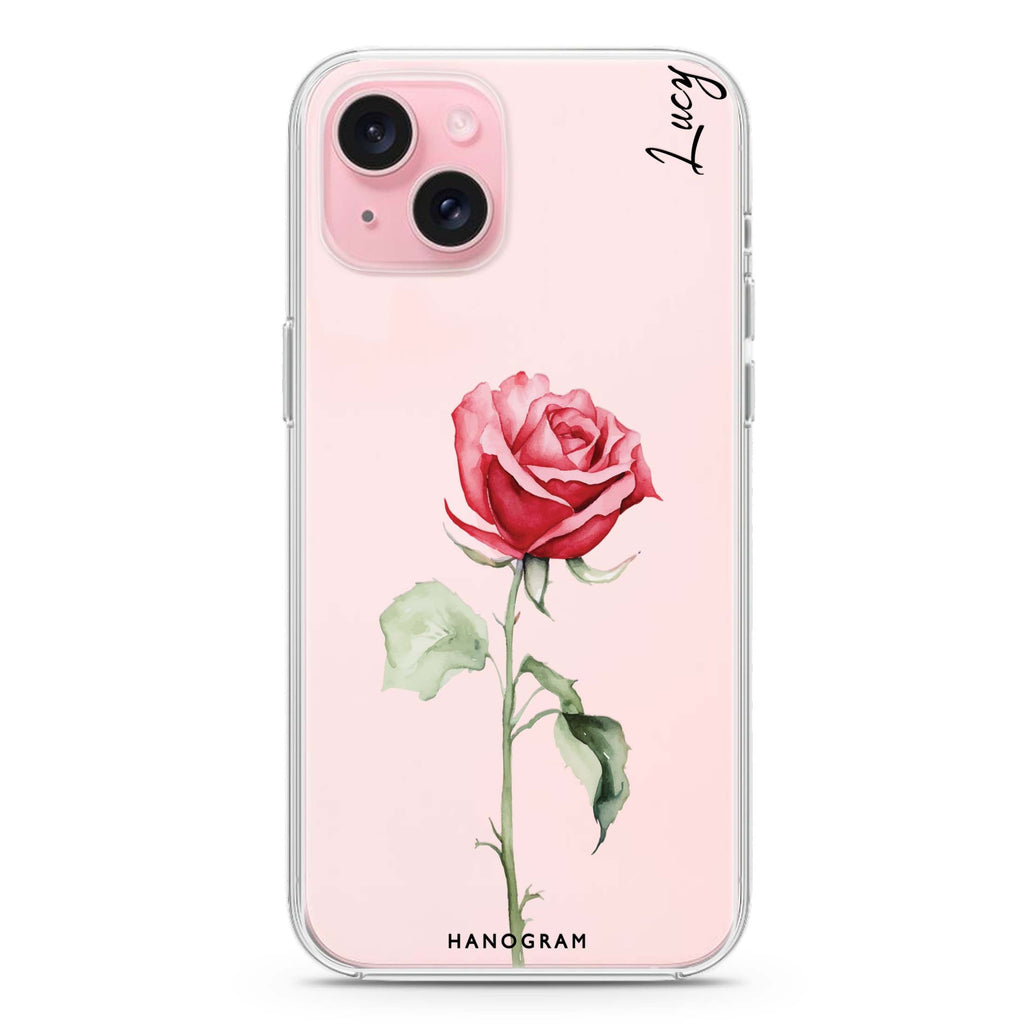 Rose Radiance iPhone 15 水晶透明保護殼