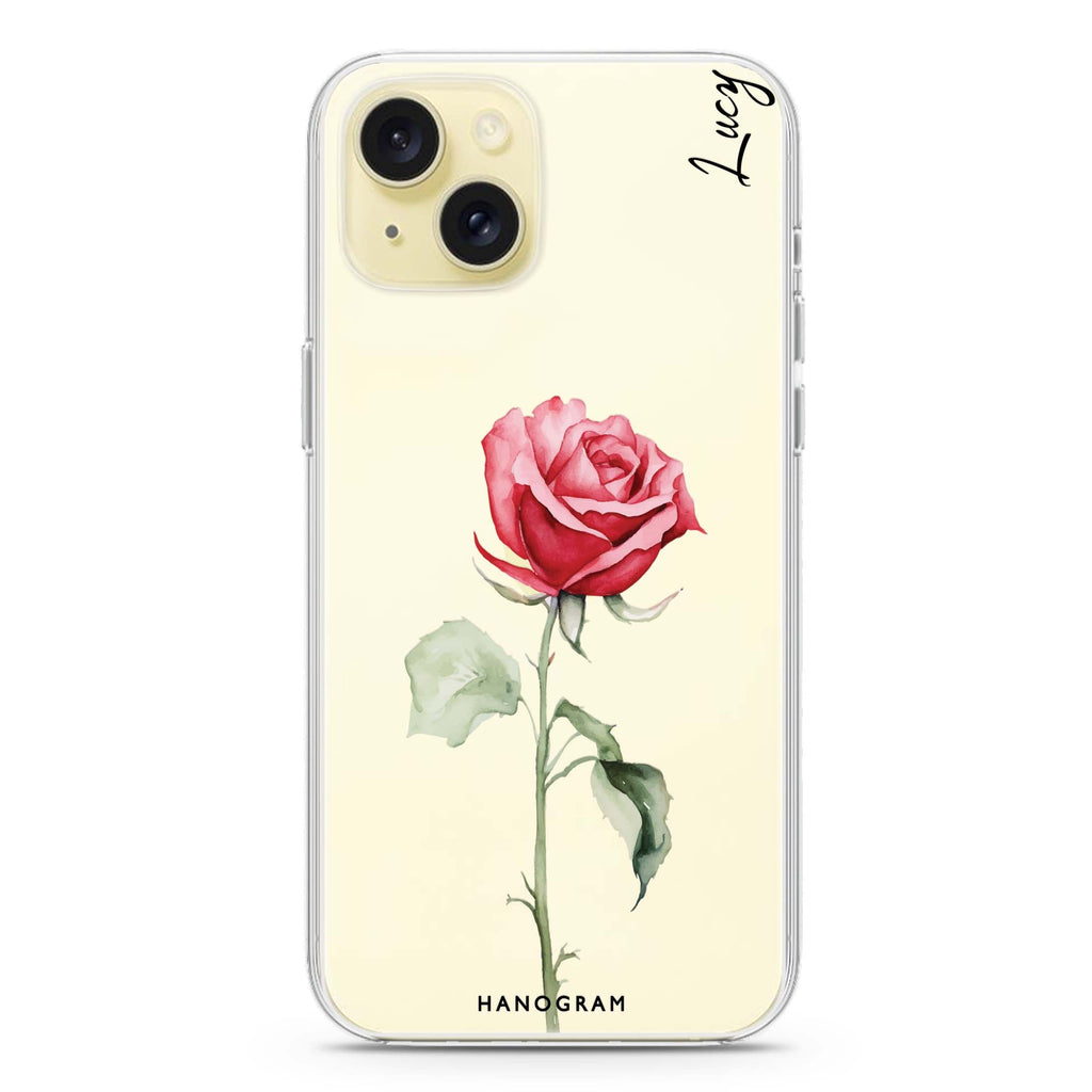 Rose Radiance iPhone 15 plus 水晶透明保護殼