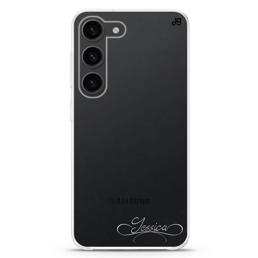 Cursive II Samsung Galaxy 水晶透明保護殼