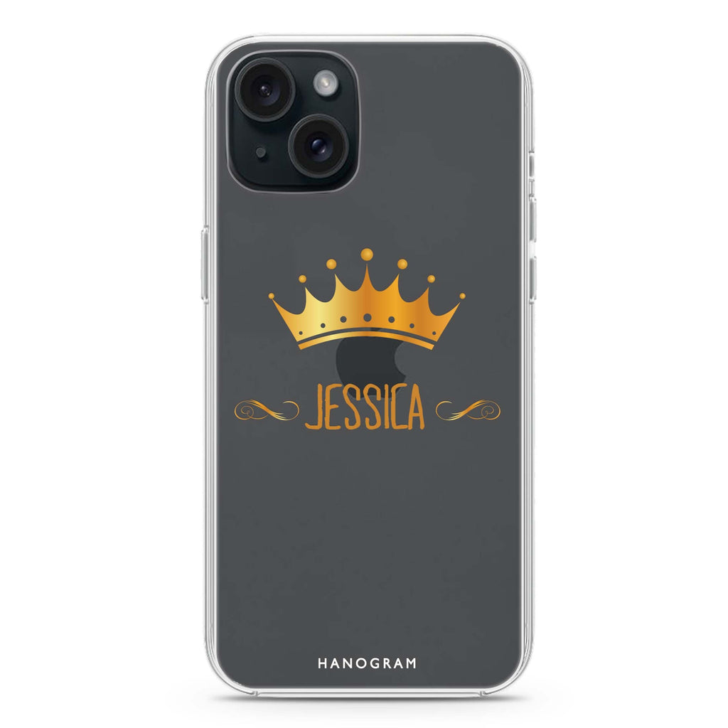 Queen's crown iPhone 15 plus 水晶透明保護殼