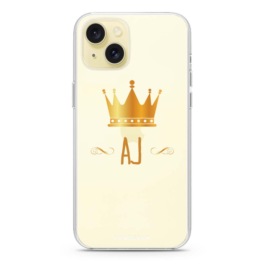 King's crown iPhone 15 plus 水晶透明保護殼