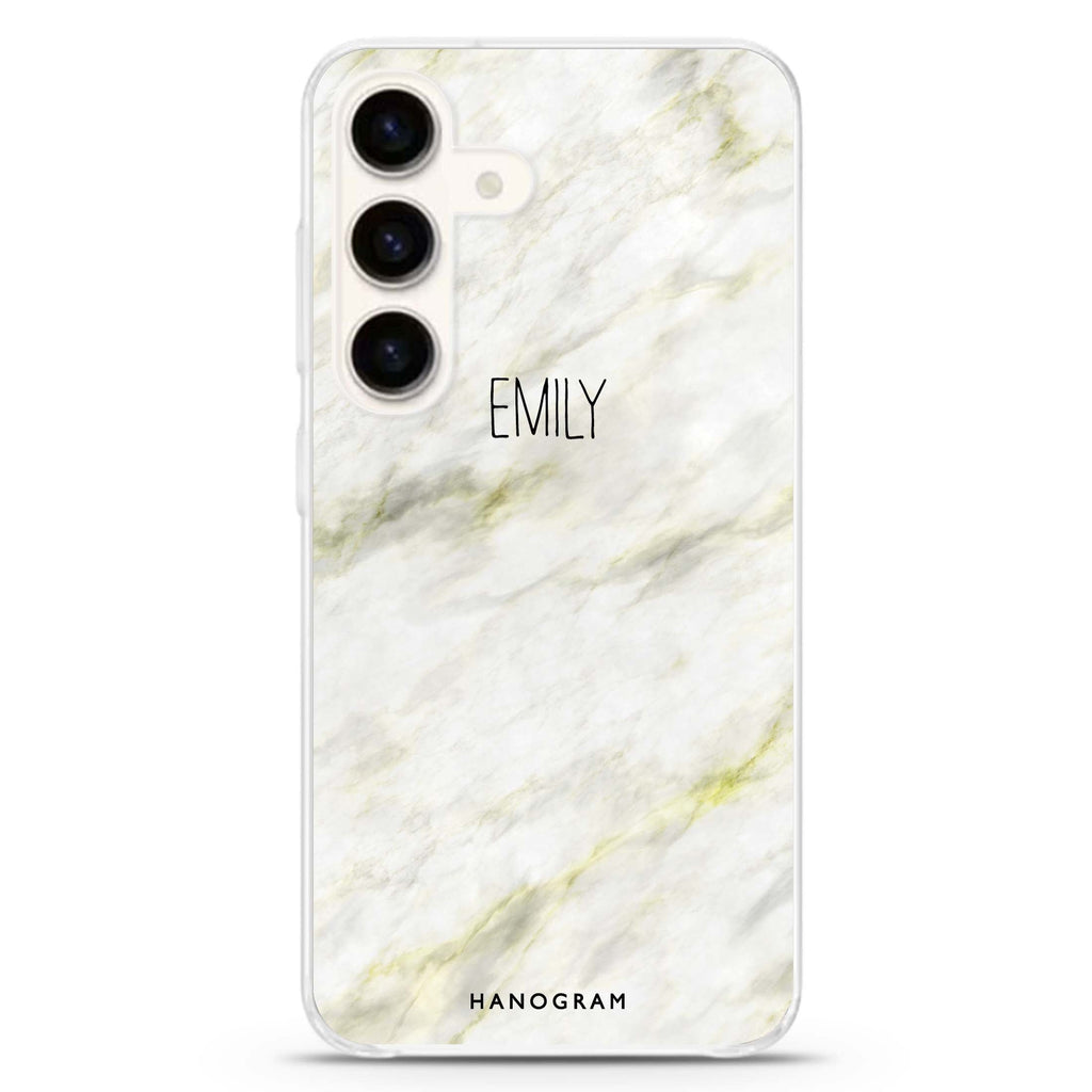 Grand Marble II Samsung Galaxy S26/S25/S24 可加名字水晶透明保護殼正面展示