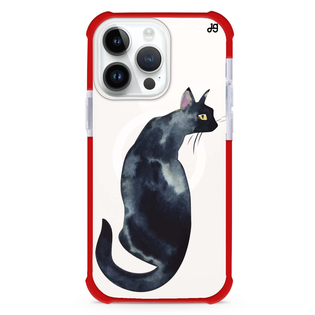 Watercolour Cat iPhone Magsafe 兼容超強防摔保護殼
