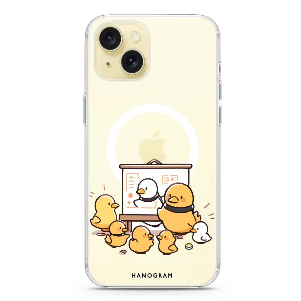 Duck Professor iPhone 15 Magsafe 兼容水晶透明保護殼