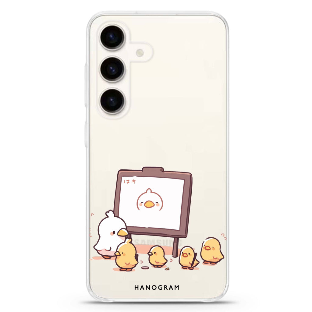 Quack Command Samsung Galaxy S26/S25/S24 水晶透明保護殼正面展示