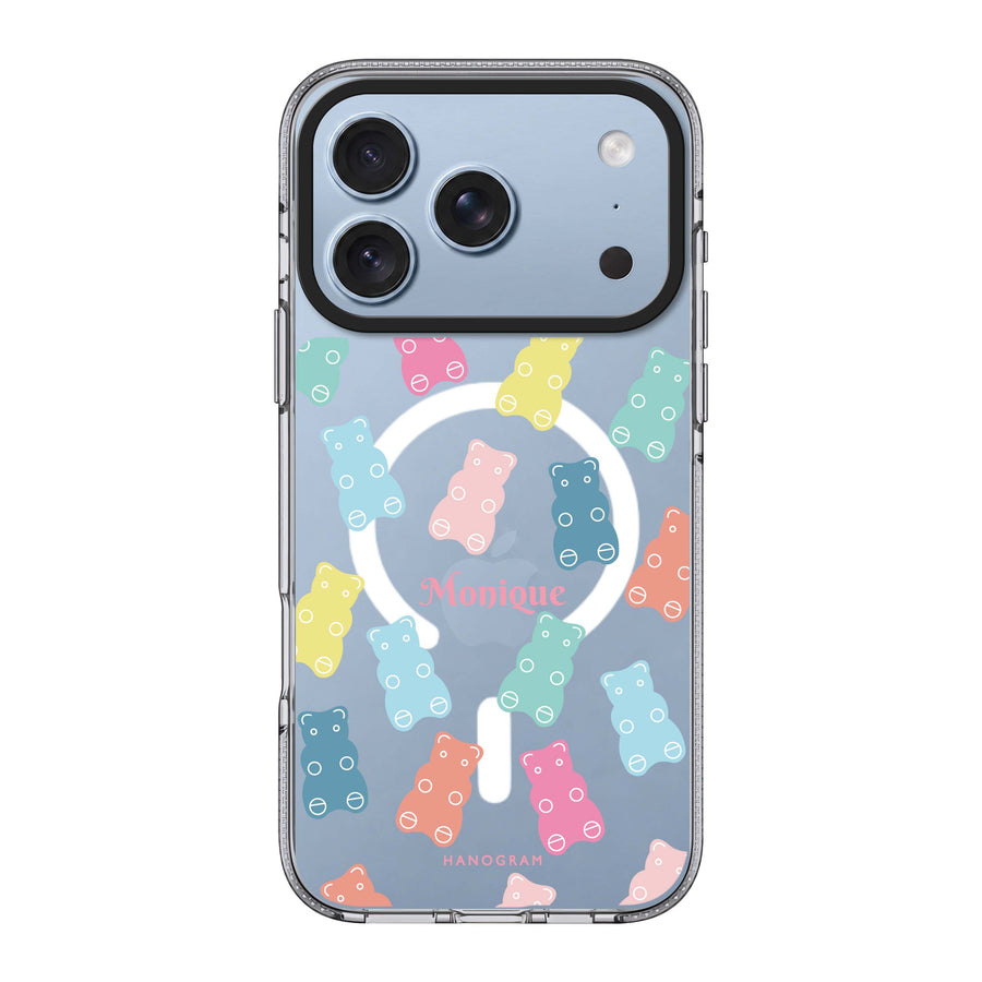 Hanogram Sweet Dream Bear — iPhone 18 Pro / Pro Max MagSafe Clear Case