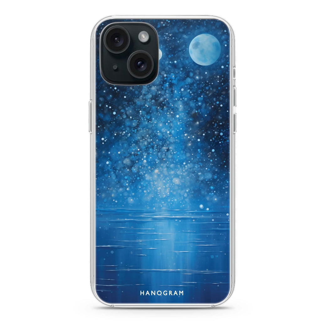 Lunar Azure iPhone 15 Plus Magsafe 兼容水晶透明保護殼