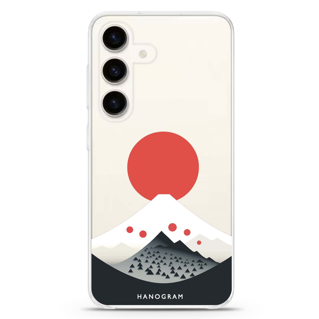 Fuji Majesty Samsung Galaxy S26/S25/S24 水晶透明保護殼正面展示