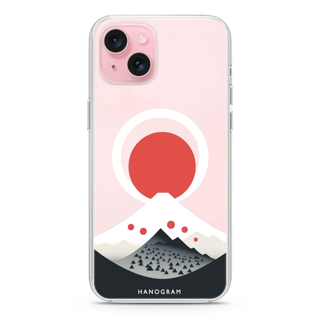 Fuji Majesty iPhone 15 Plus Magsafe 兼容水晶透明保護殼
