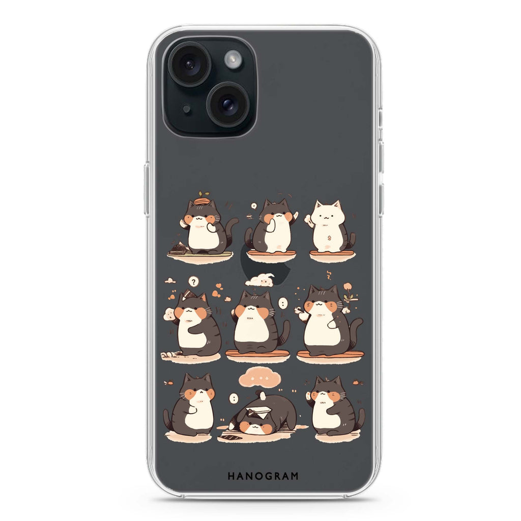 Zen Meowster iPhone 15 水晶透明保護殼