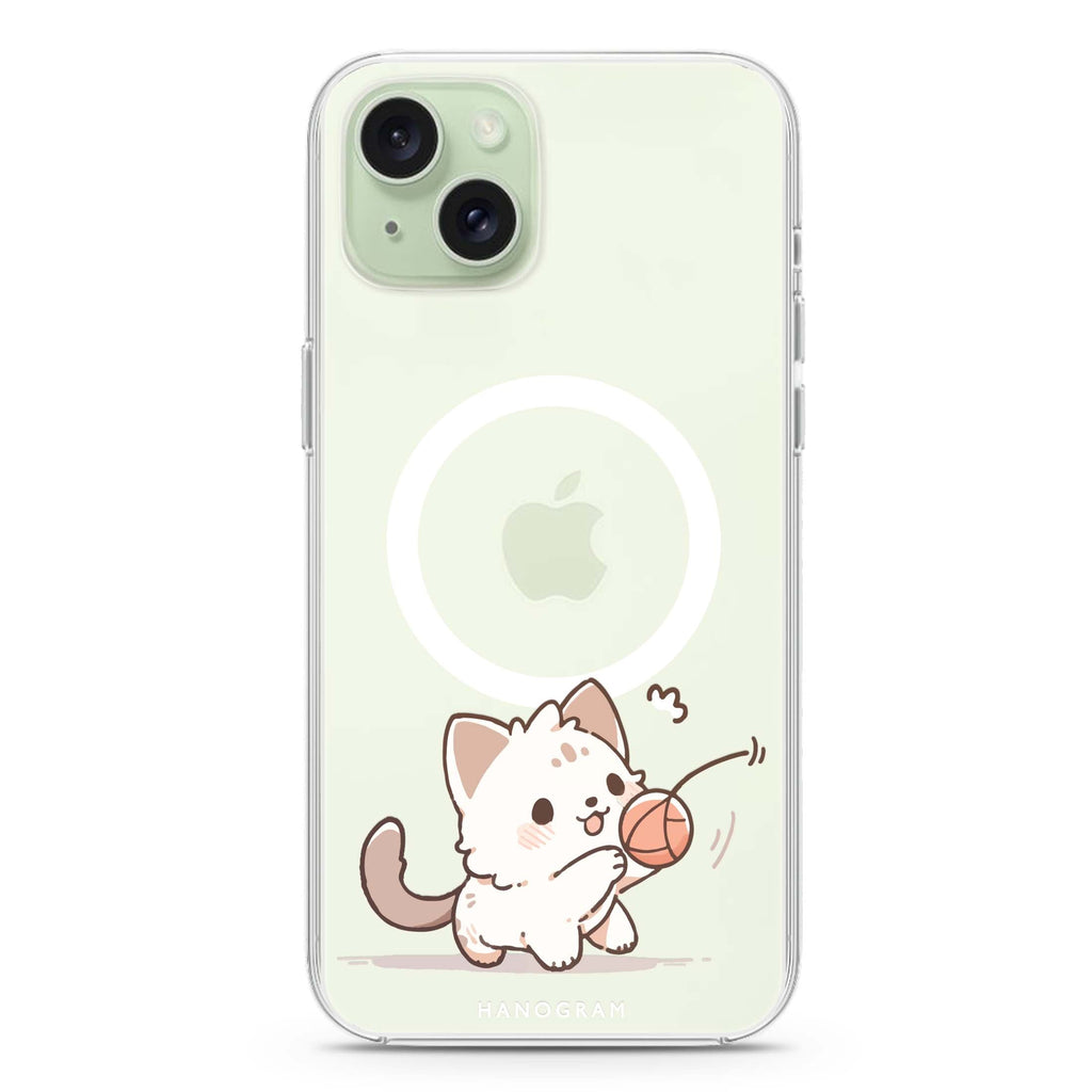 Kitty Chase iPhone 15 Magsafe 兼容水晶透明保護殼