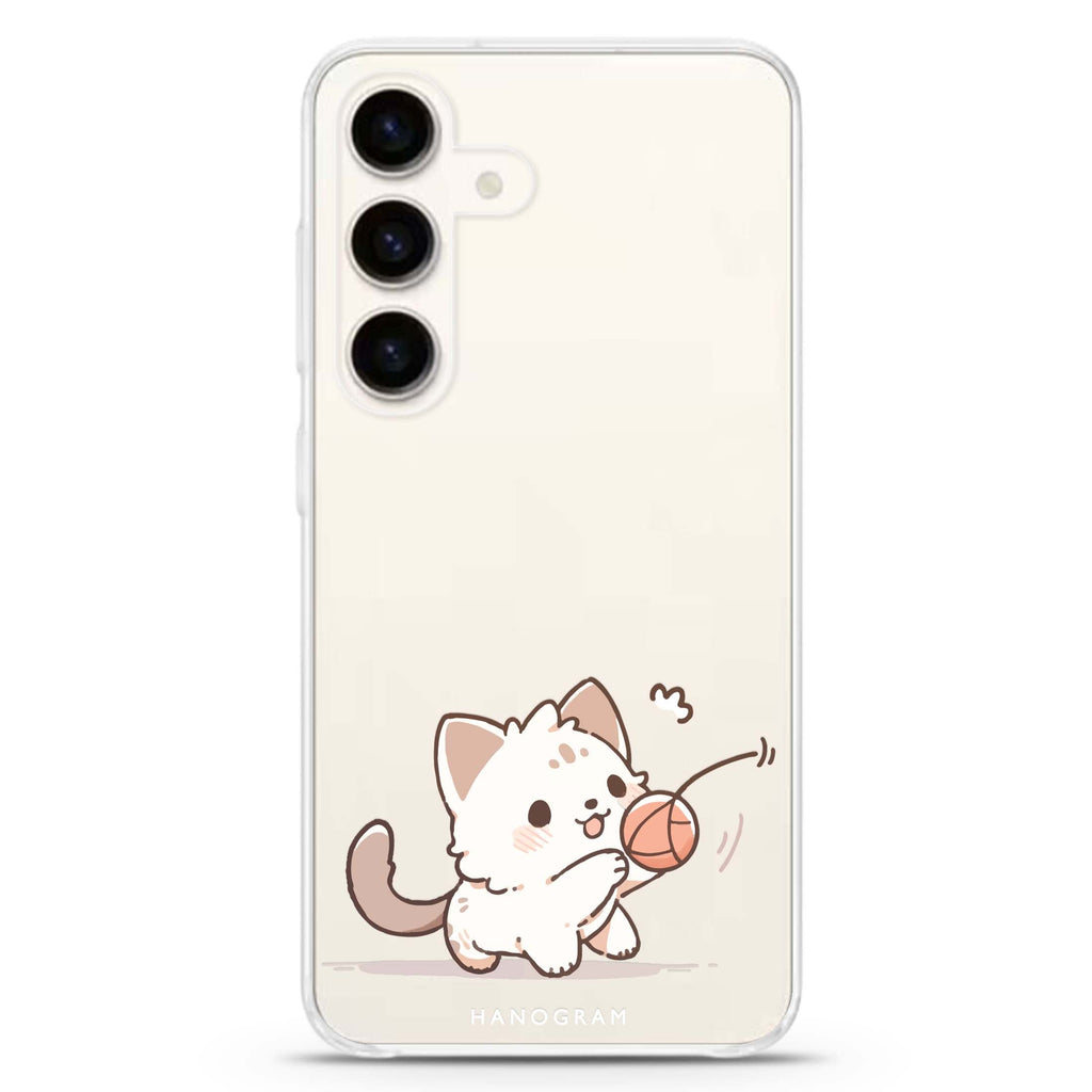 Kitty Chase Samsung Galaxy S26/S25/S24 水晶透明保護殼正面展示