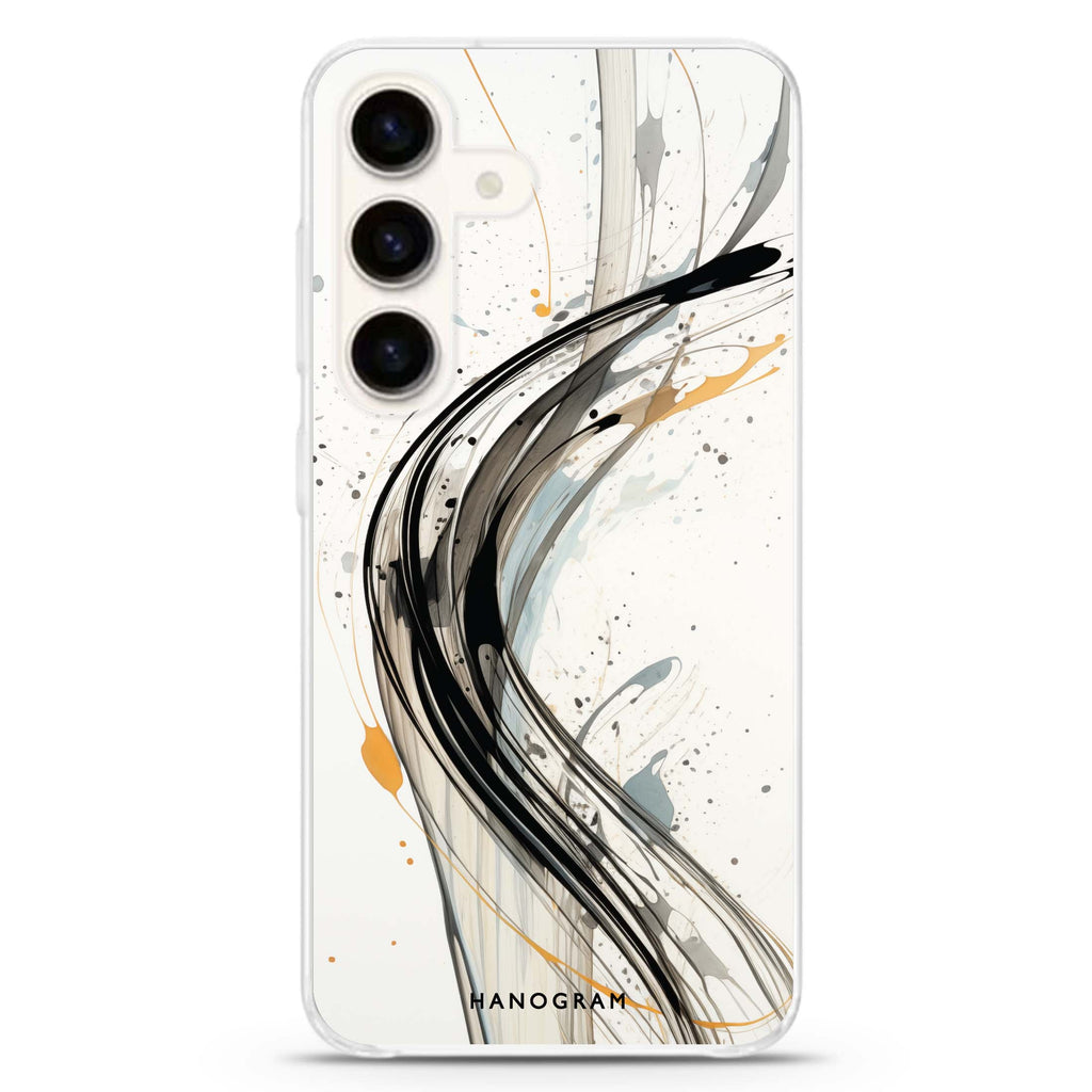 Streak Elegance Samsung Galaxy S26/S25/S24 水晶透明保護殼正面展示
