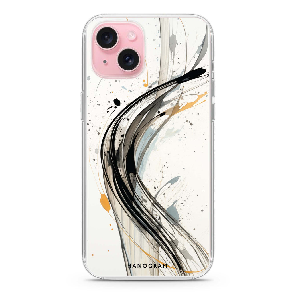 Streak Elegance iPhone 15 Plus Magsafe 兼容水晶透明保護殼