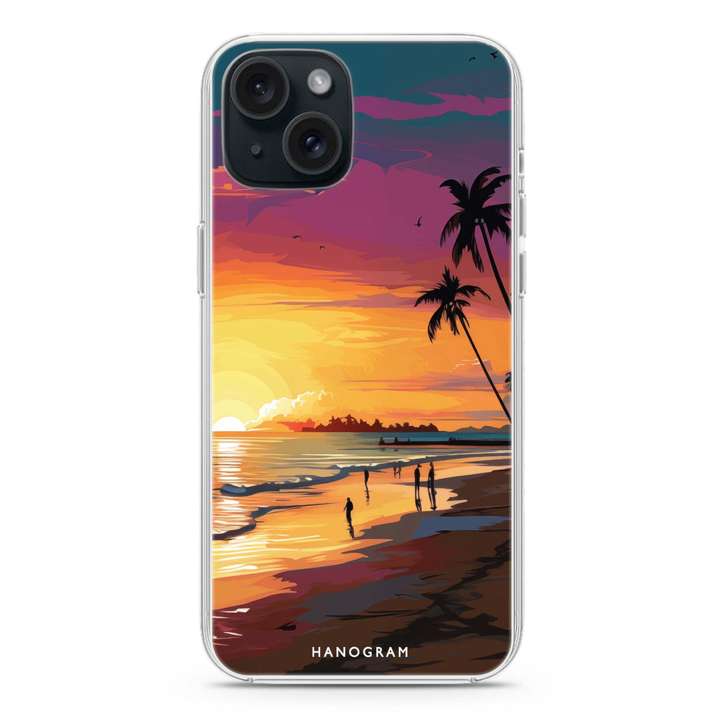 Sunset Glow iPhone 15 Plus 水晶透明保護殼