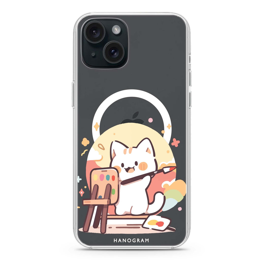 Feline Masterwork iPhone 15 Magsafe 兼容水晶透明保護殼