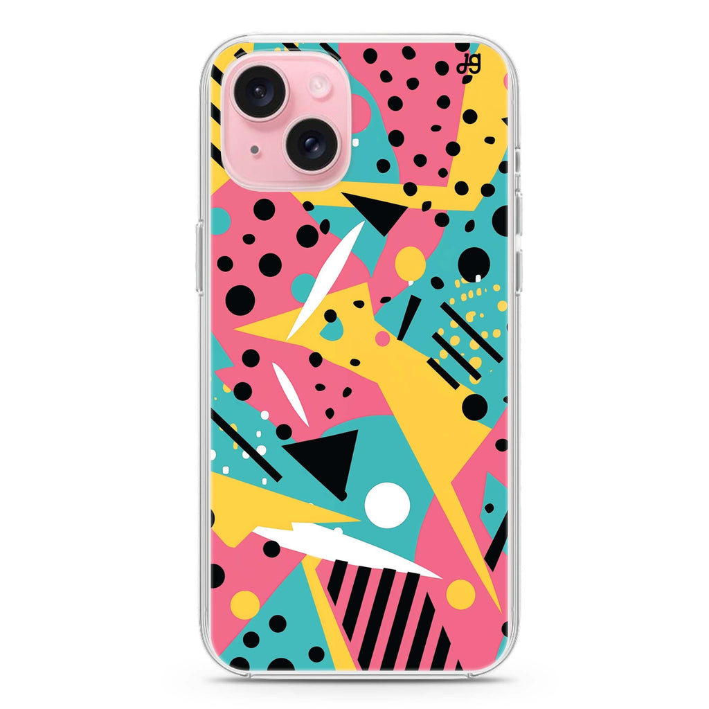 Pop Pastels iPhone 15 Plus Magsafe 兼容水晶透明保護殼
