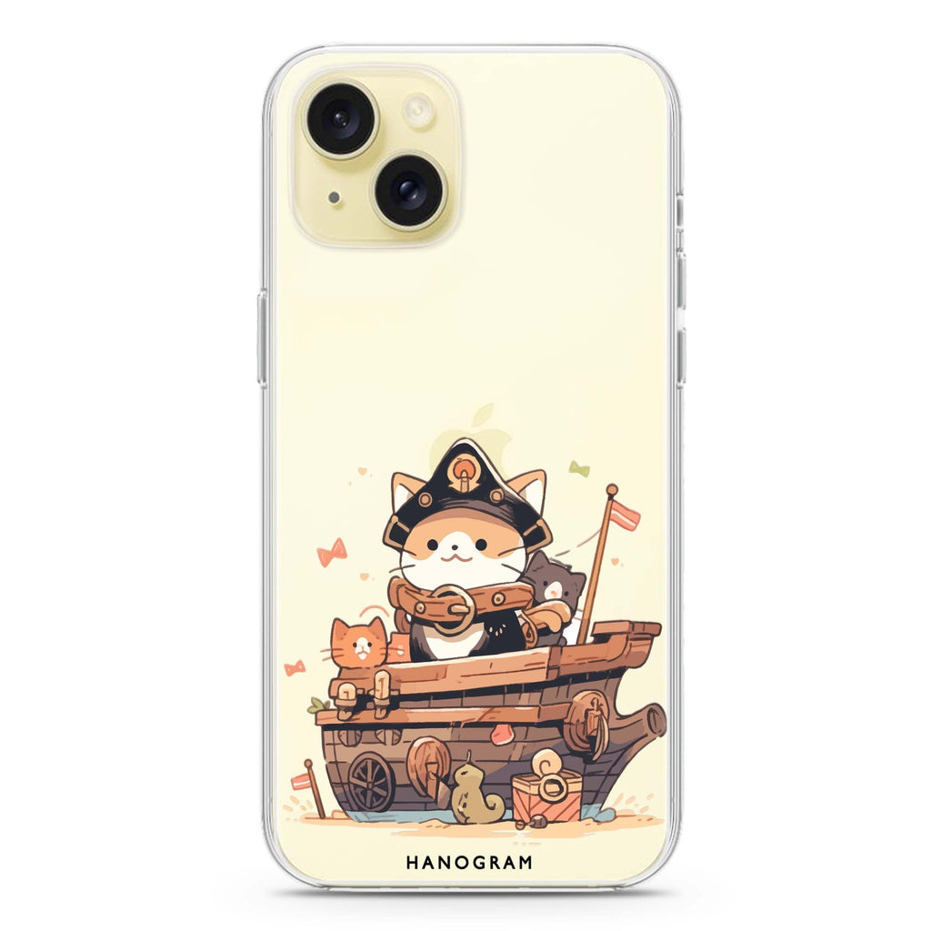 Buccaneer Kitty iPhone 15 Plus 水晶透明保護殼