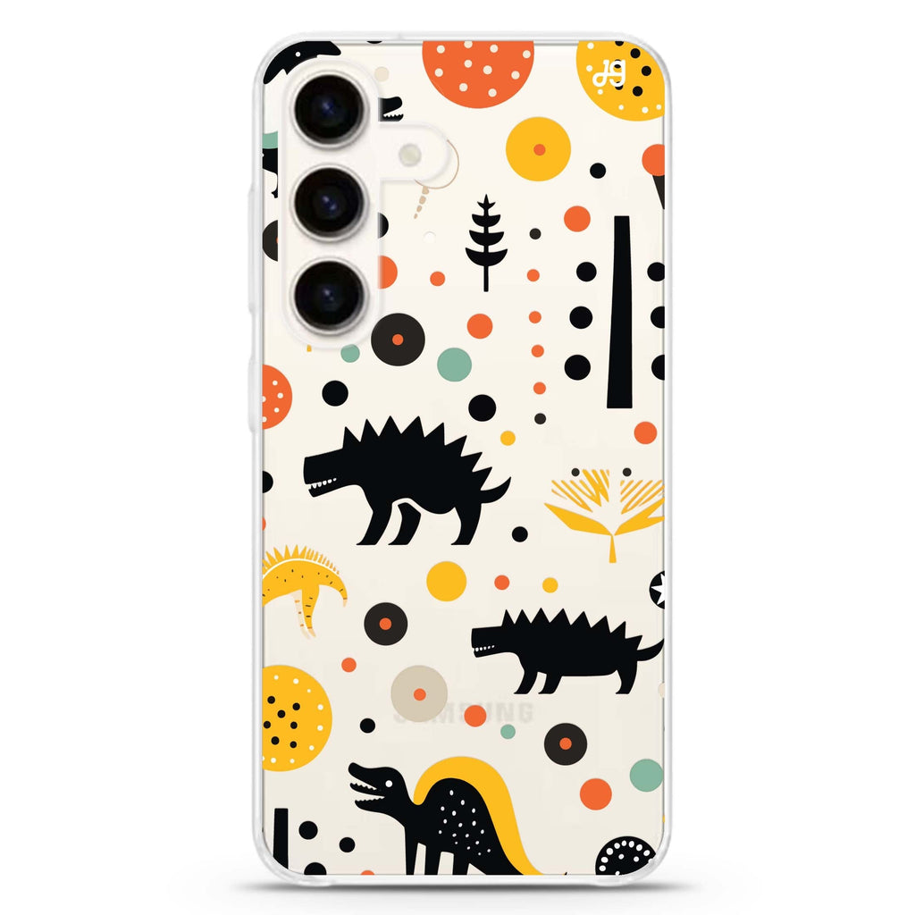 Cuddly Rex Samsung Galaxy S26/S25/S24 水晶透明保護殼正面展示