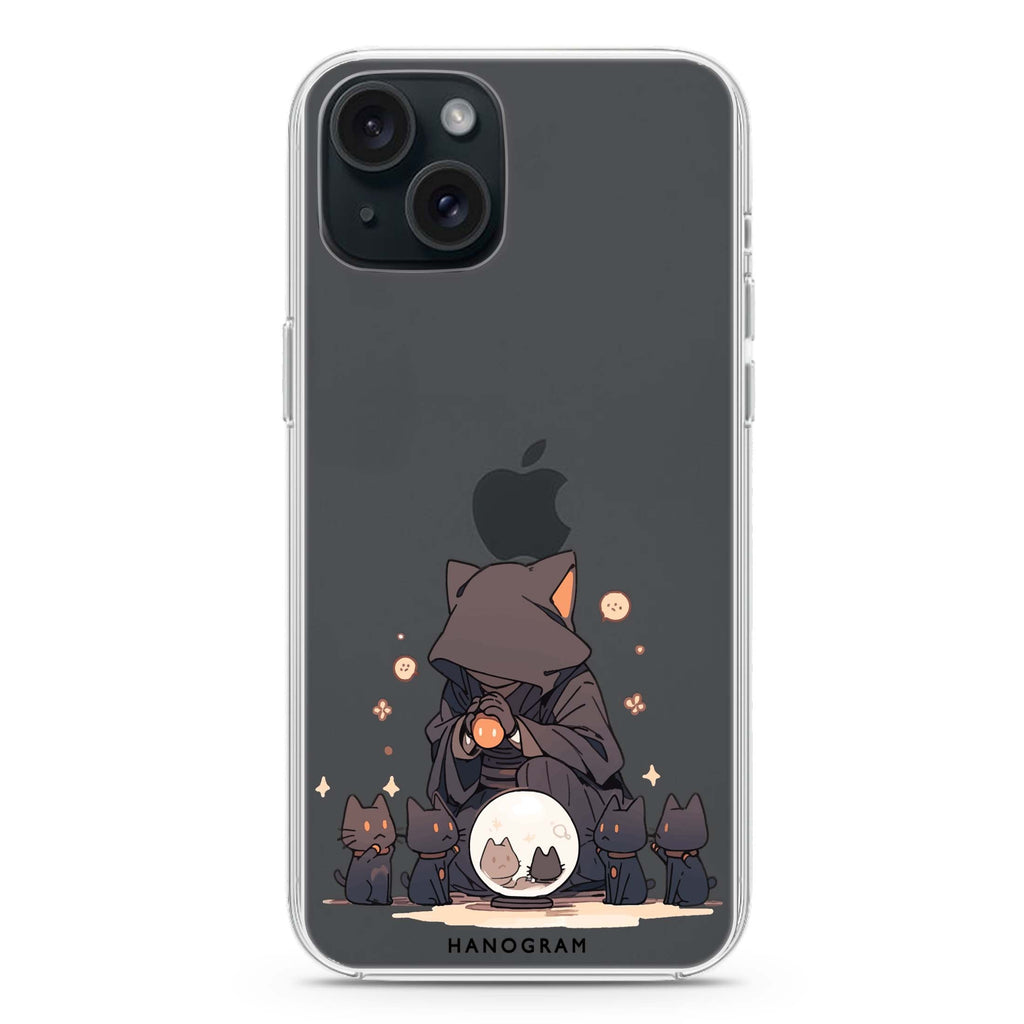 Seer Cat Charm iPhone 15 Plus 水晶透明保護殼