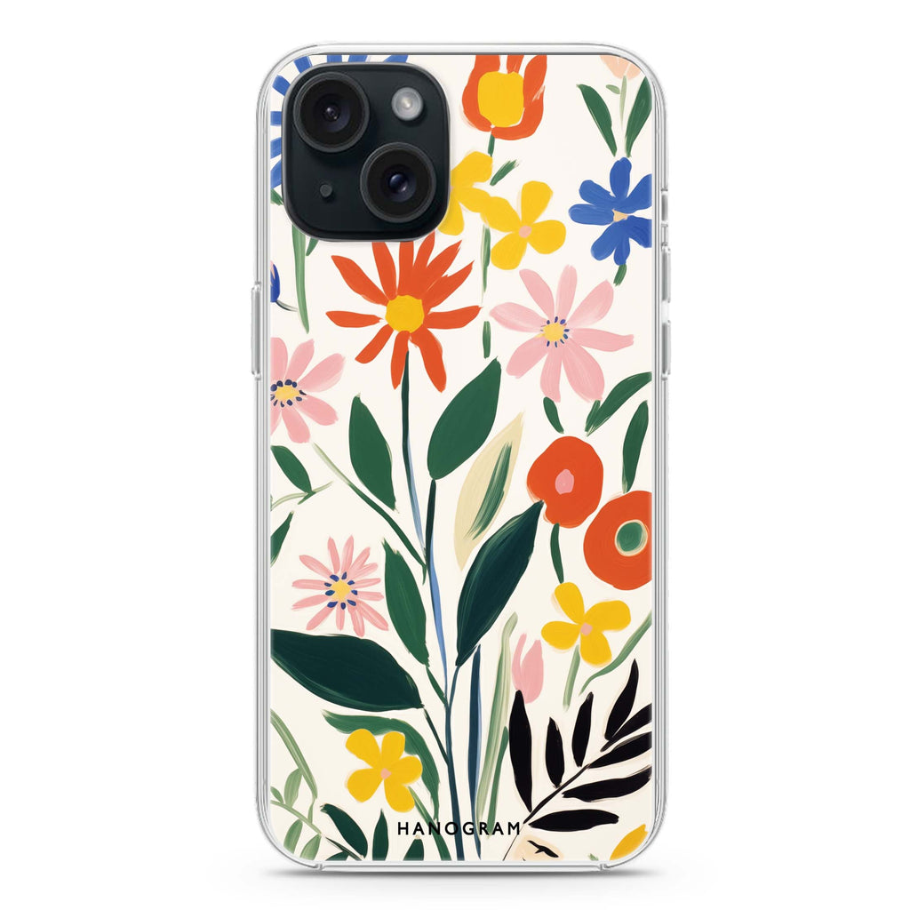 Floral Impressions iPhone 15 Plus 水晶透明保護殼