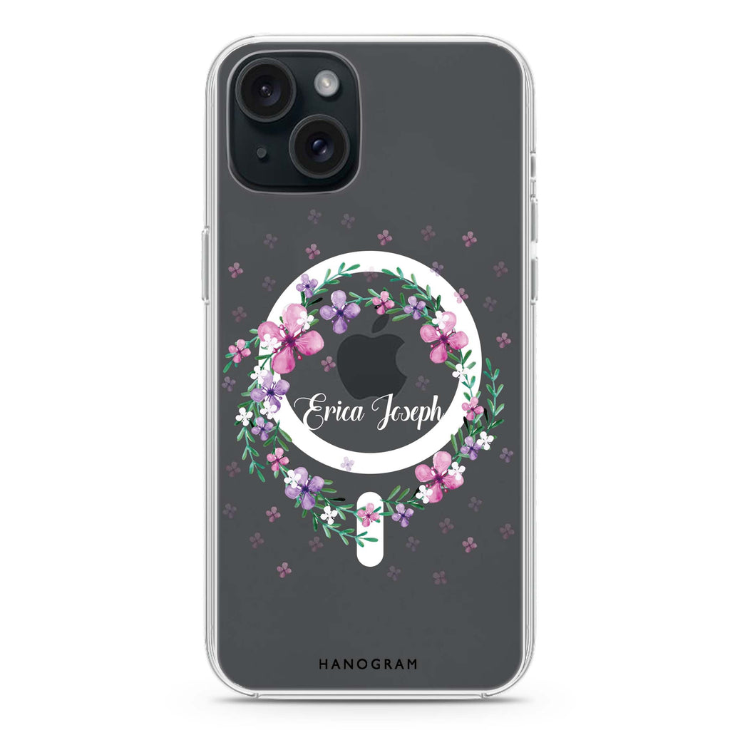 Floral Ring II iPhone 15 Magsafe 兼容水晶透明保護殼