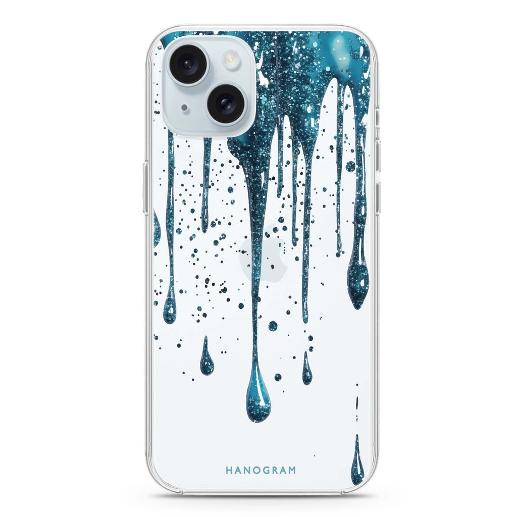 Aqua Shimmer iPhone 15 水晶透明保護殼
