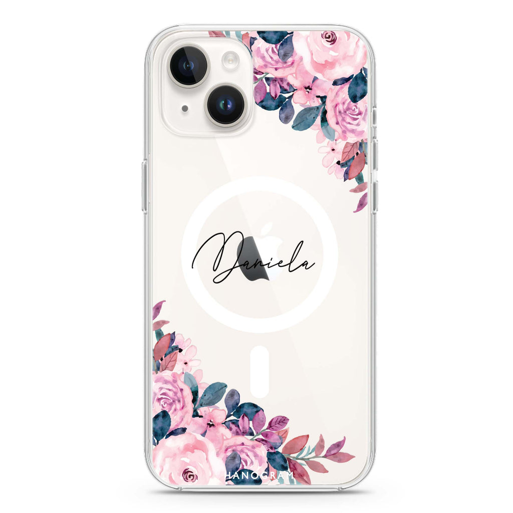 Blossom Breeze iPhone 14 Plus Magsafe 兼容水晶透明保護殼