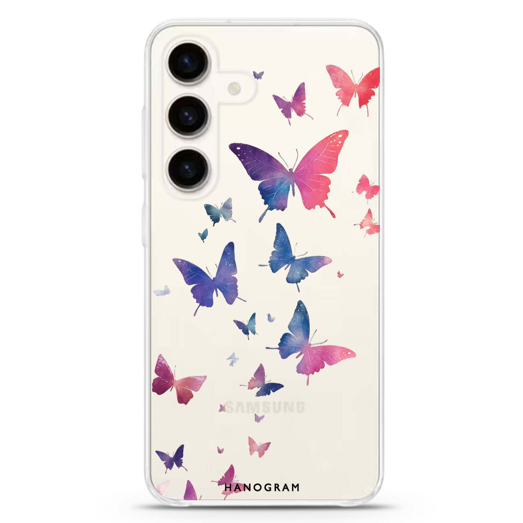 Light Wings Samsung Galaxy S26/S25/S24 水晶透明保護殼正面展示