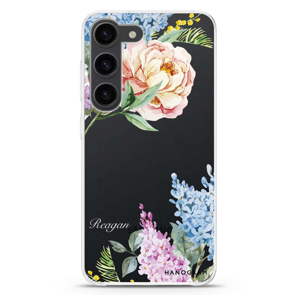 Tropical Floral Samsung Galaxy 水晶透明保護殼