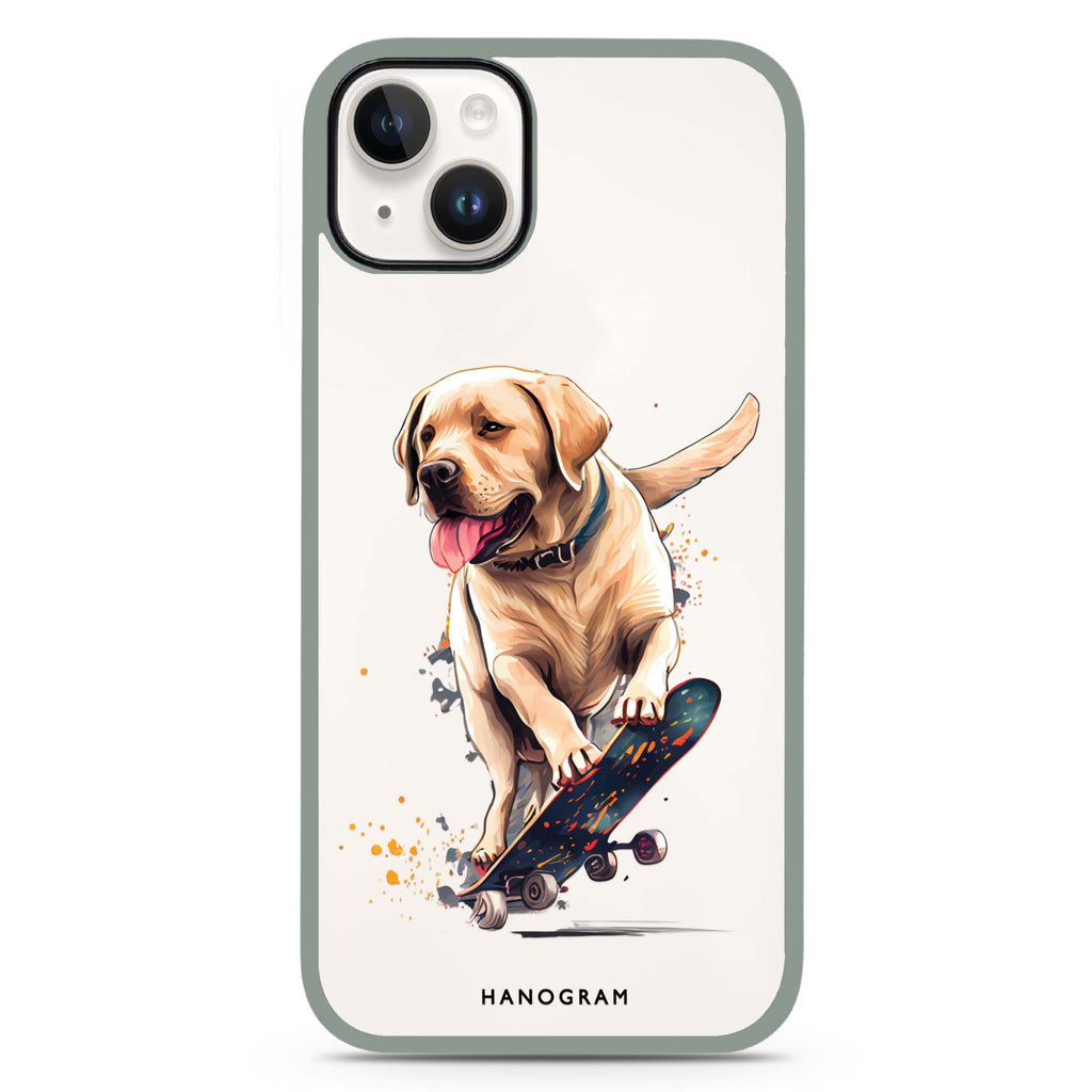 Dog on skateboard iPhone 15 Plus 防衝擊保護殼