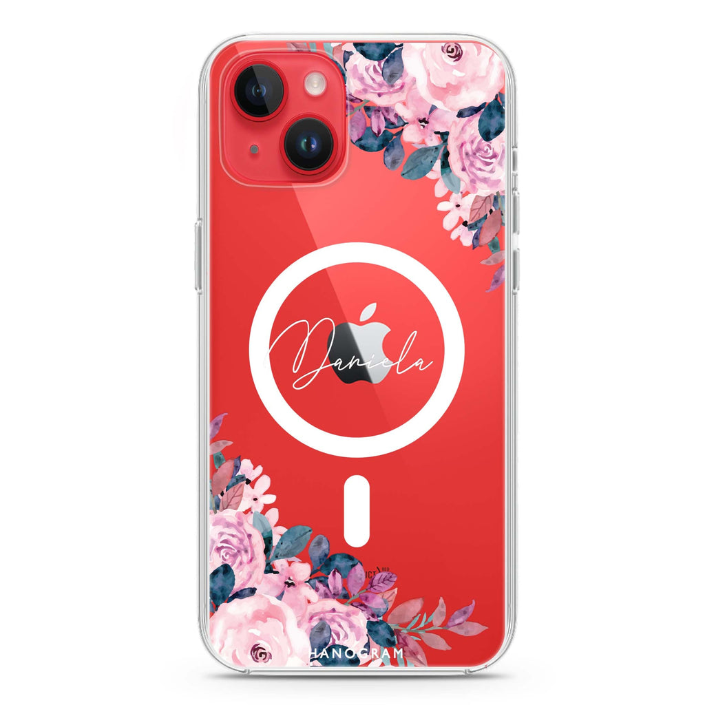 Blossom Breeze iPhone 14 Magsafe 兼容水晶透明保護殼
