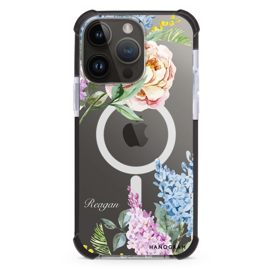 Tropical Floral iPhone Magsafe 兼容超強防摔保護殼