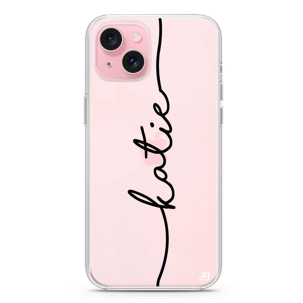 Vertical Handwritten iPhone 15 水晶透明保護殼