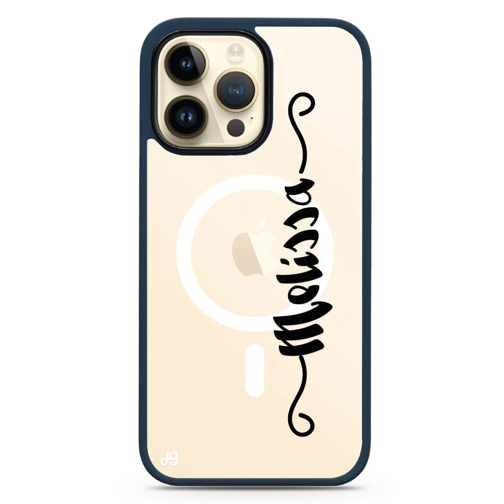 Casual Vertical Name Magsafe 兼容防衝擊保護殼