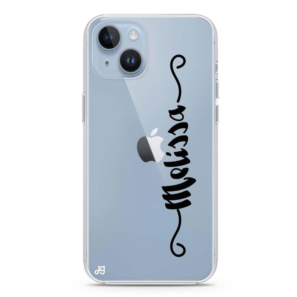 Casual Vertical Name iPhone 14 plus 水晶透明保護殼