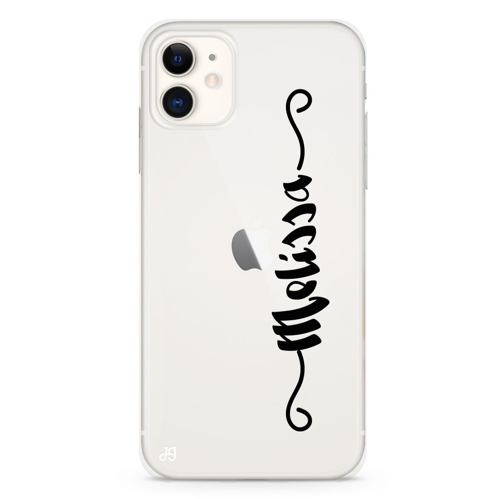 Casual Vertical Name iPhone 11 水晶透明保護殼