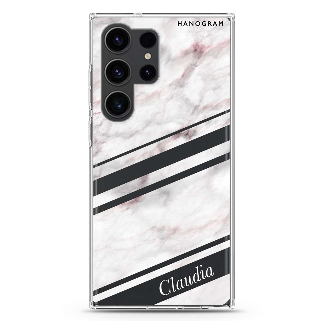 Marble Z Samsung Galaxy Ultra 可加名字透明保護殼，適用 S26/S25/S24/S23 Ultra，圖1