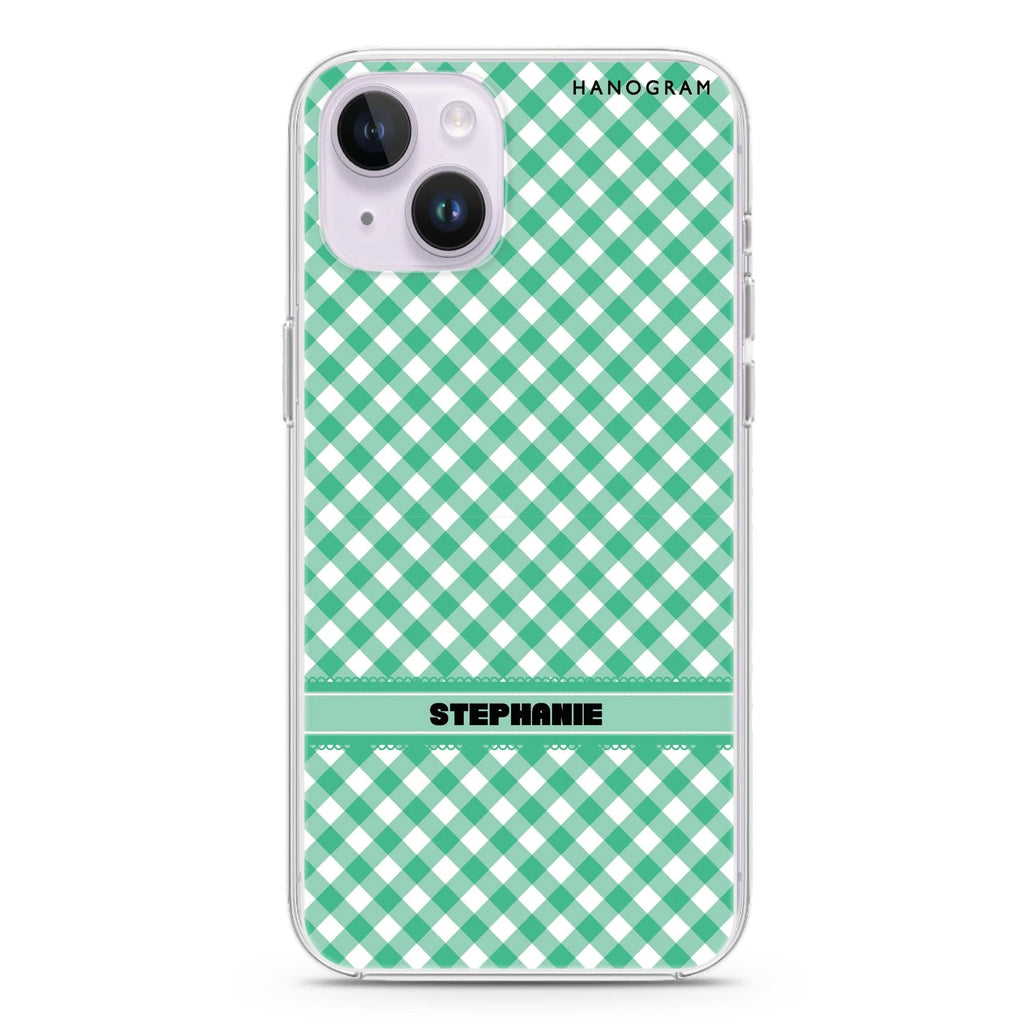 Lovely Green iPhone 14 plus 水晶透明保護殼