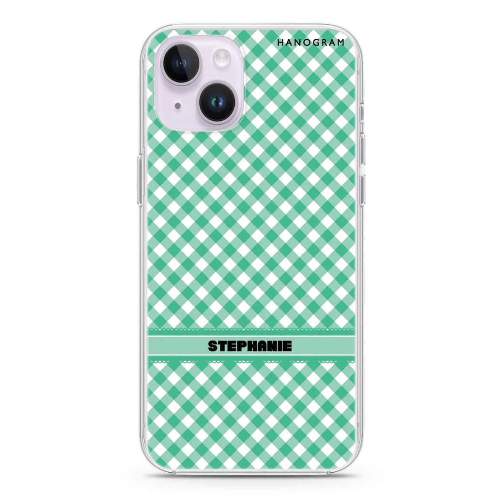 Lovely Green iPhone 14 水晶透明保護殼